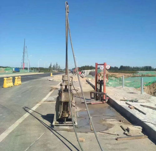 江油公路高聚物注浆加固